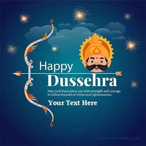 Dussehra 2024 Wishes Greeting Card Messages Images Download With Name