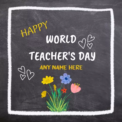 Happy International Teachers Day Images With Name