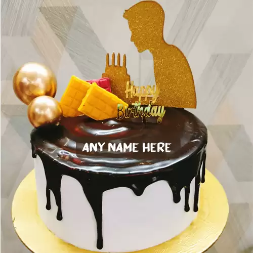 Special Happy Birthday Chocolate Cake With Name Edit