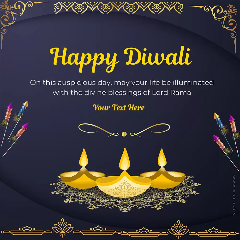 Diwali Wishes In English Edit Name And Photo