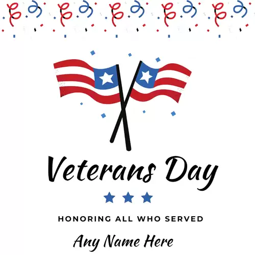November 11 Veterans Day 2024 Images Editing With Name