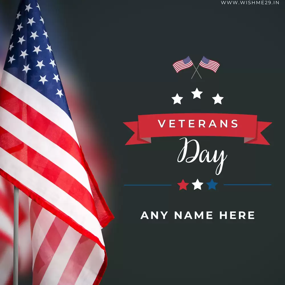 Veterans Day 2024 Wishes Images Write Name
