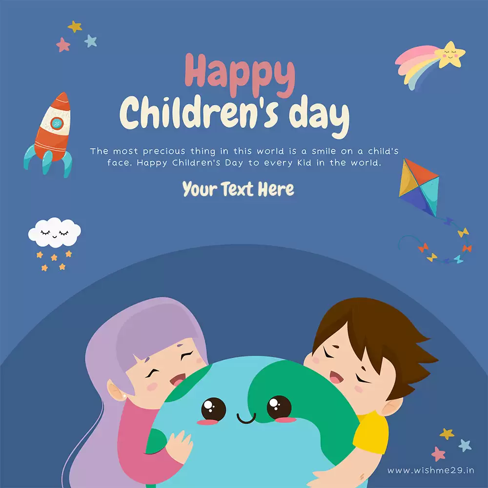 Wish You Happy Children's Day With Name