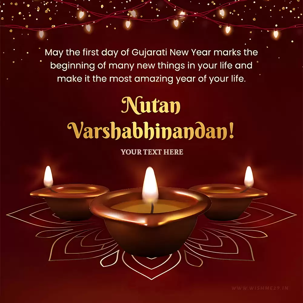 Free Nutan Varshabhinandan Happy New Year Card Maker With Name