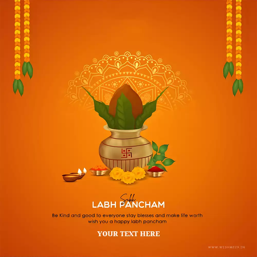 Custom Name Wishes For Labh Pancham 2024 Greeting Download