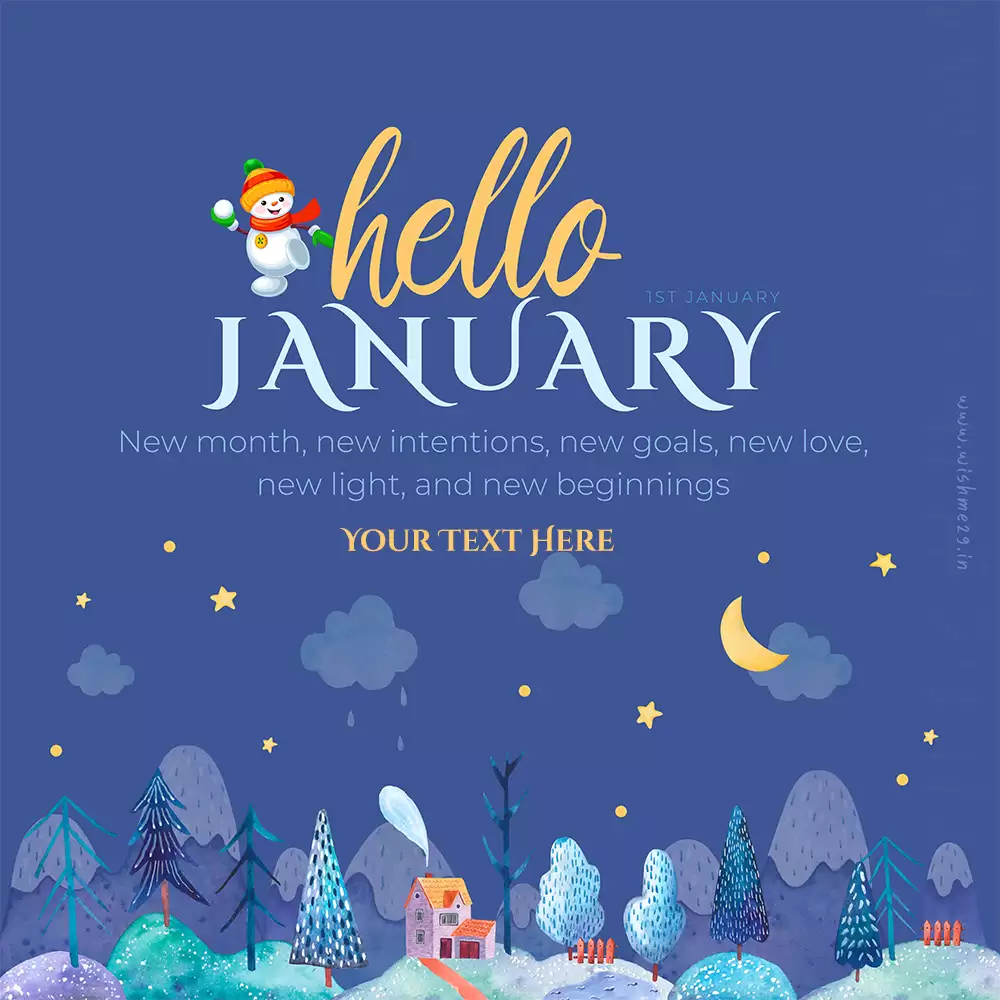 Hello January 2024 Images With Own Name Generator Online