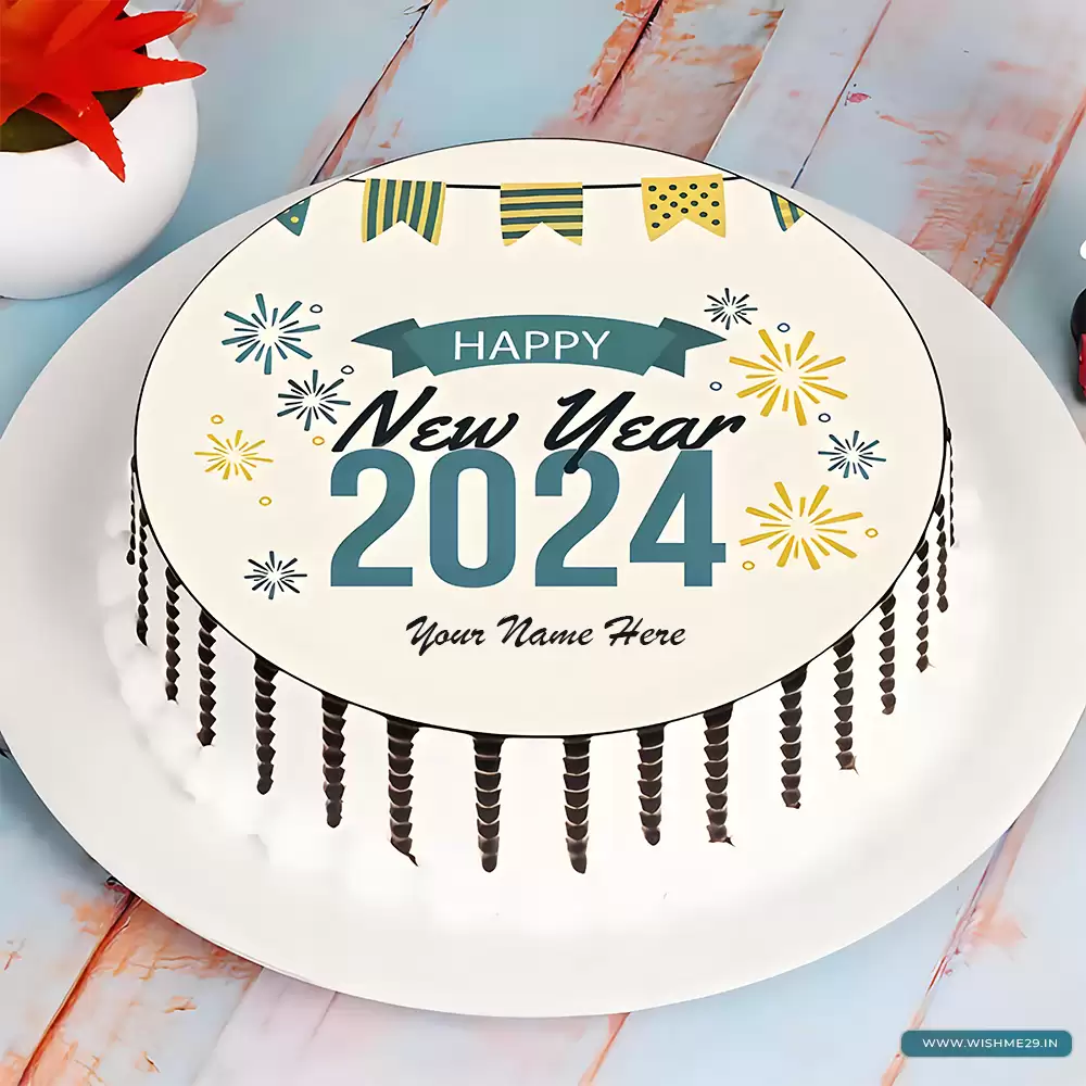 Happy New Year 2025 Cake With Name