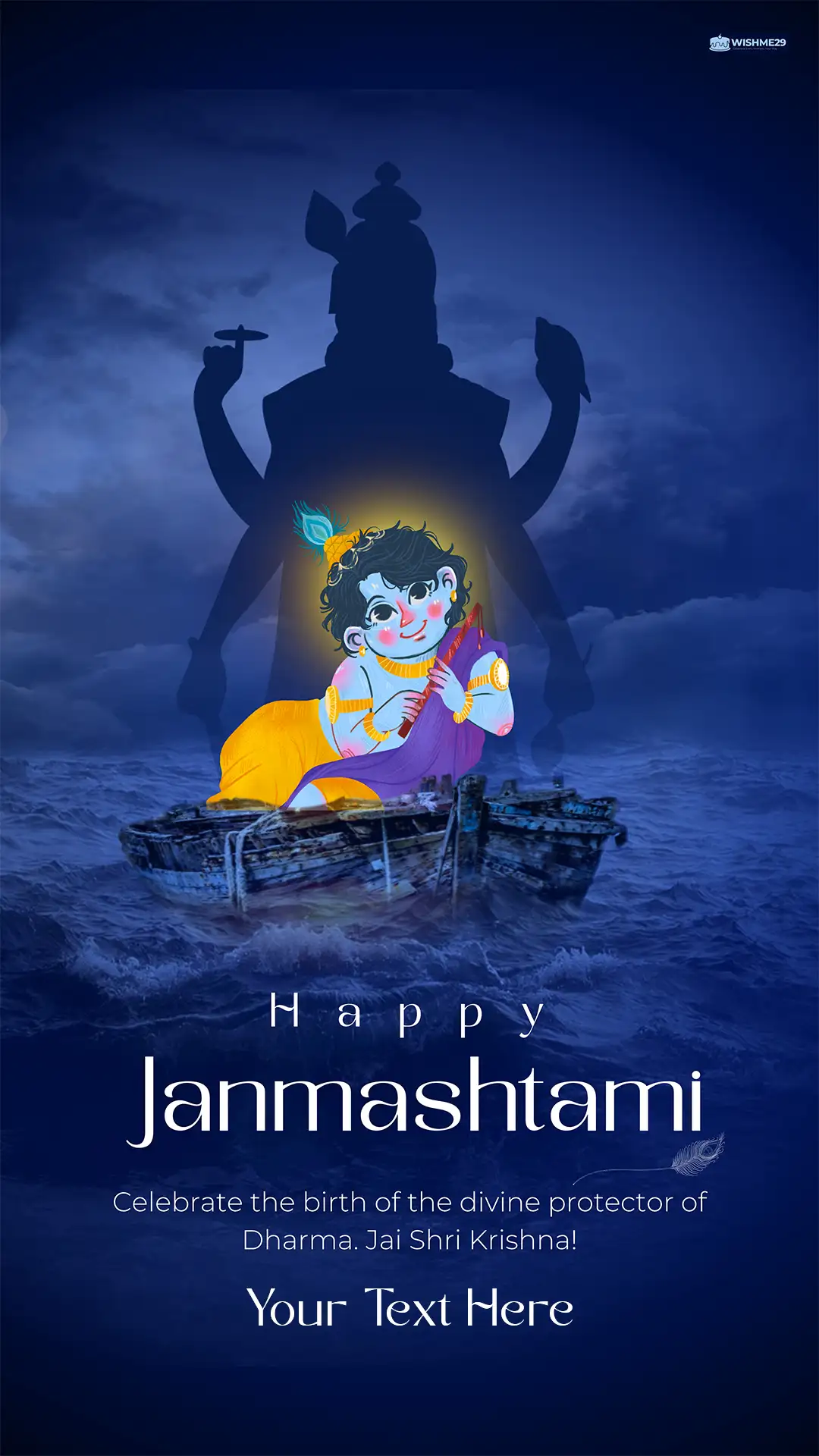 Krishna Janmashtami Instagram DP And Status With Name